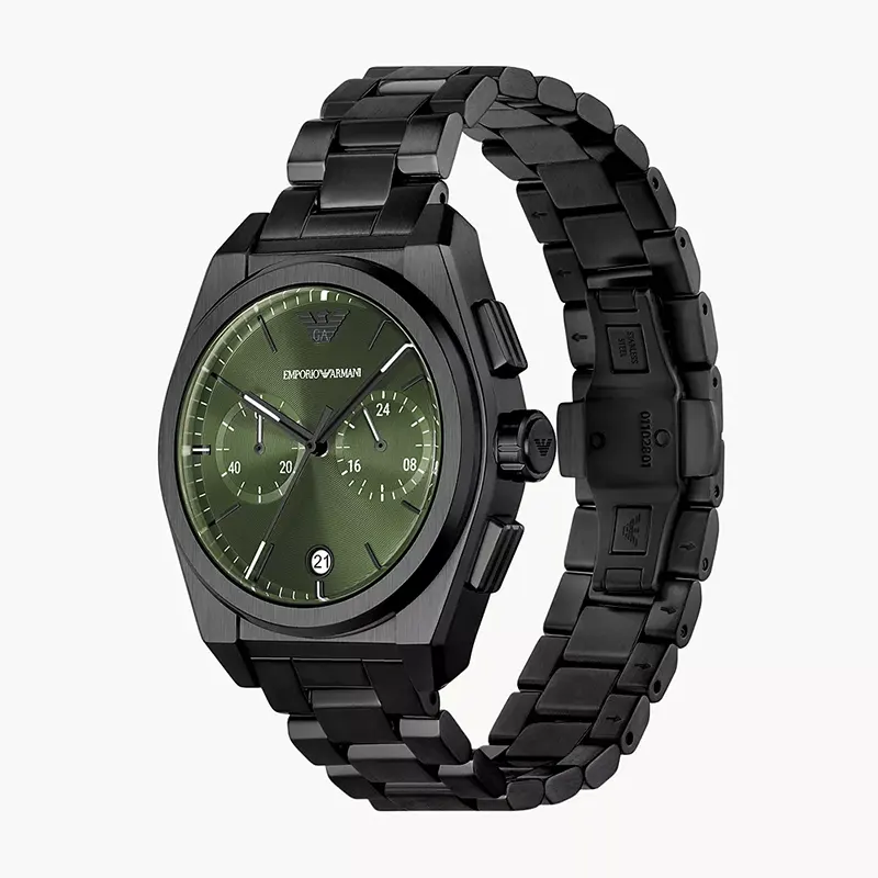 Emporio Armani Federico Chronograph Green Dial Men's Watch | AR11562